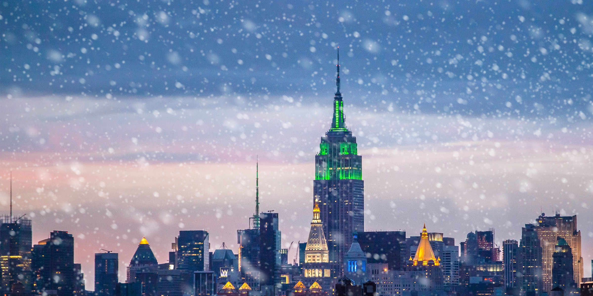 Empire State Building in the Winter